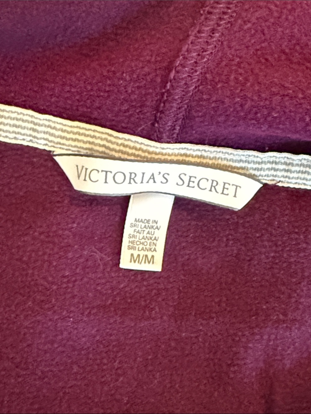 🪽👼Rare 👼🪽Victoria's Secret Angel Wing Sequin Hoodie Y2K Black Orchid Burgundy - Picture 6 of 8